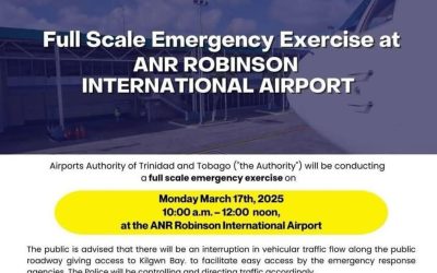 Public Advisory: Emergency Exercise at ANR Robinson International Airport