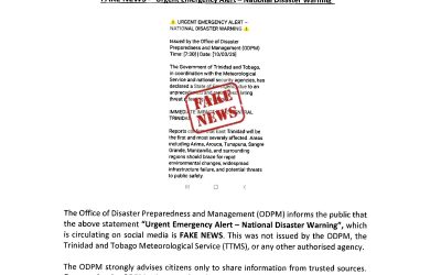 FAKE NEWS about a pending Natural Disaster