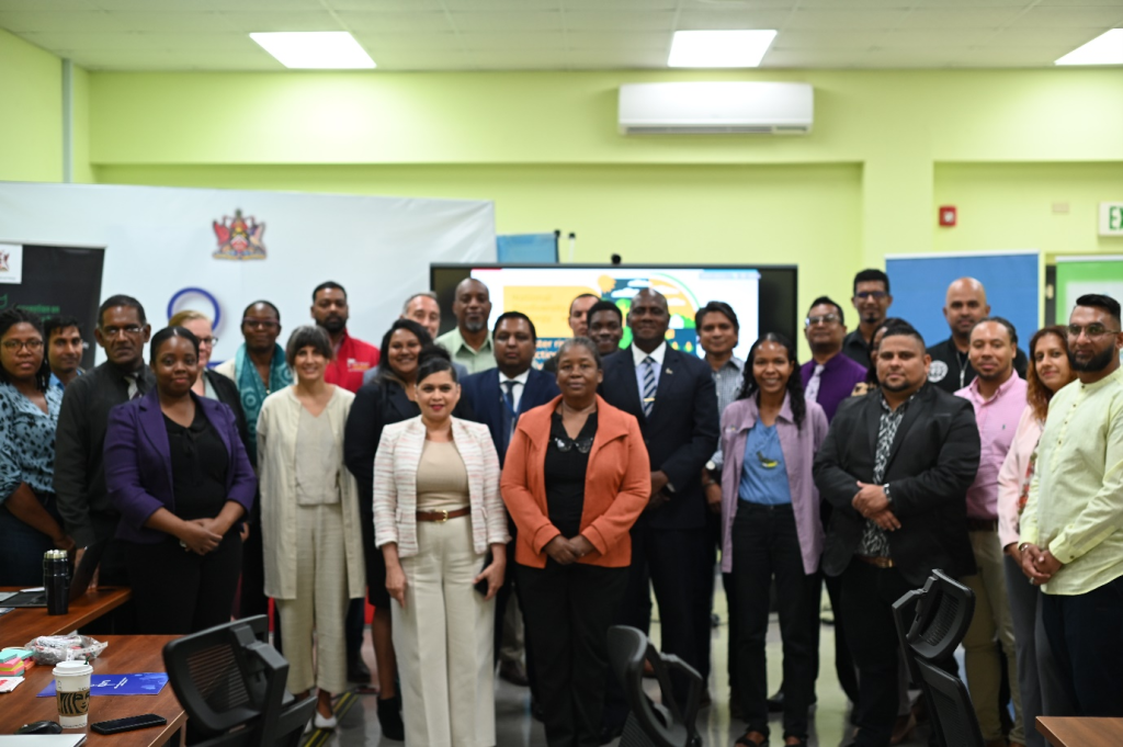 Participants for the Integrating Disaster Risk Reduction into the National Biodiversity Strategy and Action Plan (NBSAP) at ODPM’s Alternative National Emergency Operations Centre in Mausica.