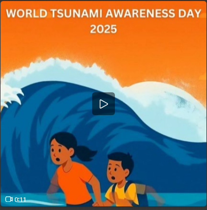 🌊 Happy World Tsunami Awareness Day!